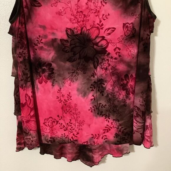 Cato Whimsygoth Romantic Dark Fairy Grunge Ruffle Gothic Velvet Detail Blouse XL - Picture 12 of 12